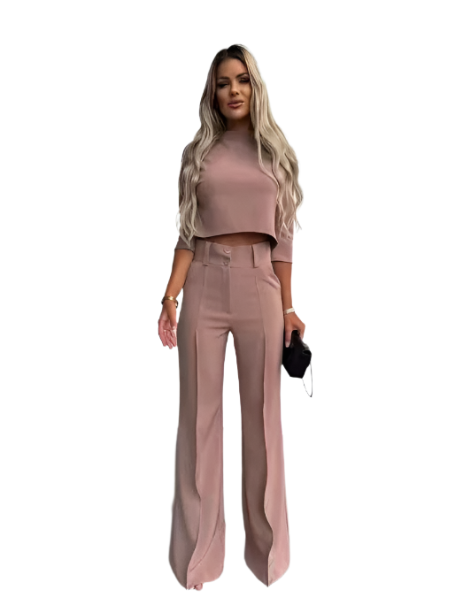 Isabella – Elegantes lässiges Blusen- und Hosenset für Damen