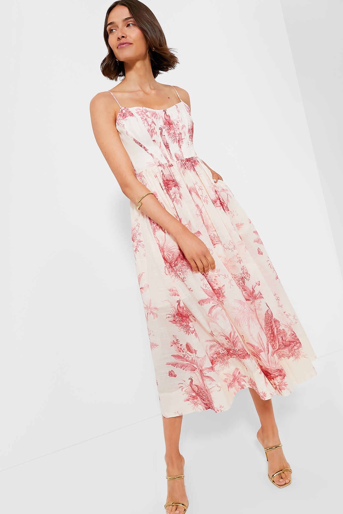 Martina – Elegantes Baumwoll-Midikleid für Damen