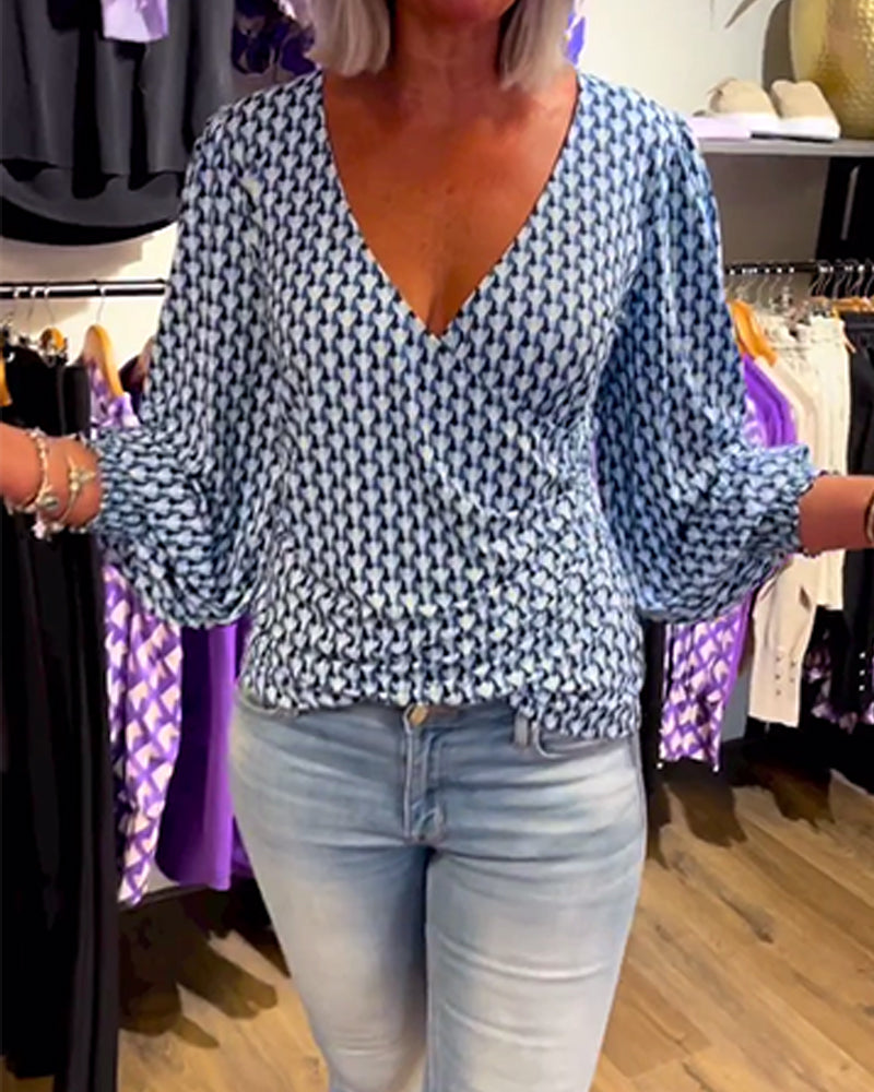 Isabella – V-Ausschnitt Casual Top für Damen