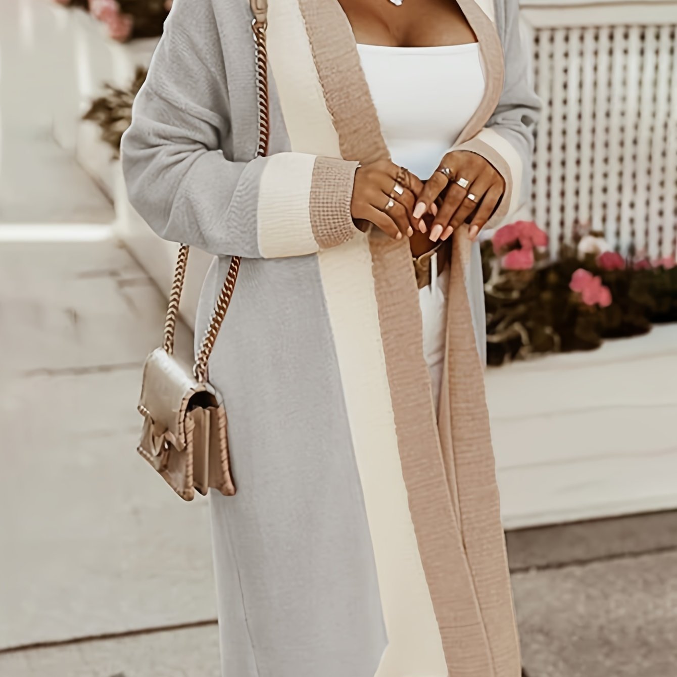 Amélie – Gemütliche Strickjacke mit offener Vorderseite für Damen