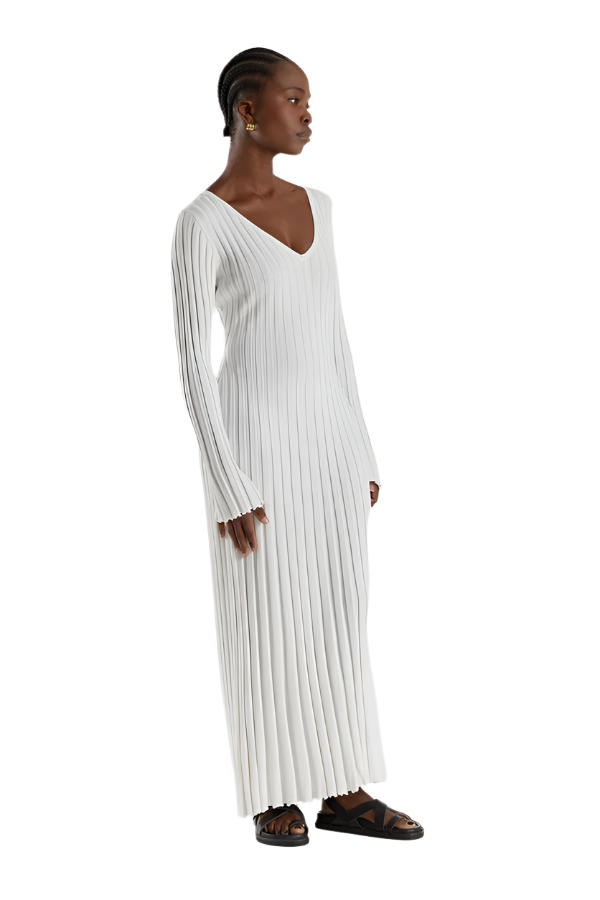 Elena – Luxuriöses Damen Midi-Strickkleid