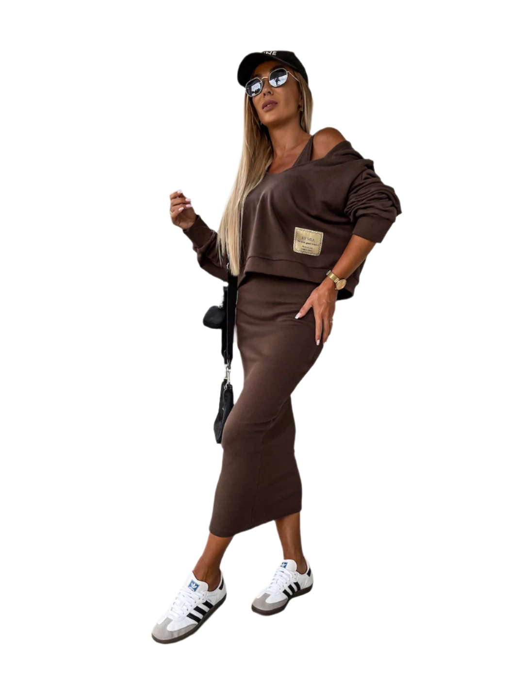 Sofia – Stilvolles Damen-Kleid und Pullover-Ensemble