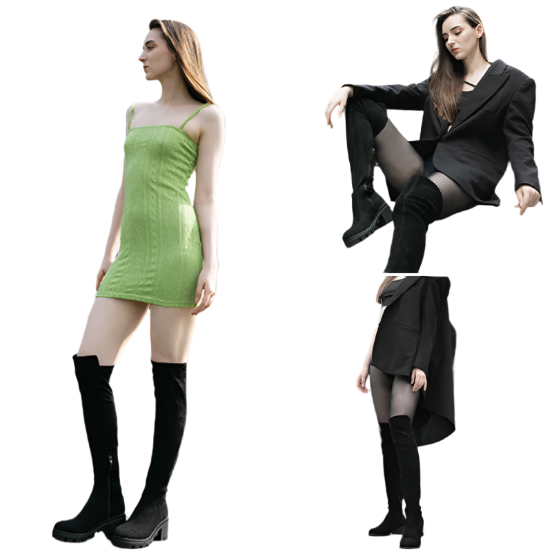 Rainah – Hohe Stretch-Stiefel für Mädchen