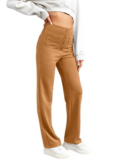 Shaira – Damen Elastische High-Waist-Hose