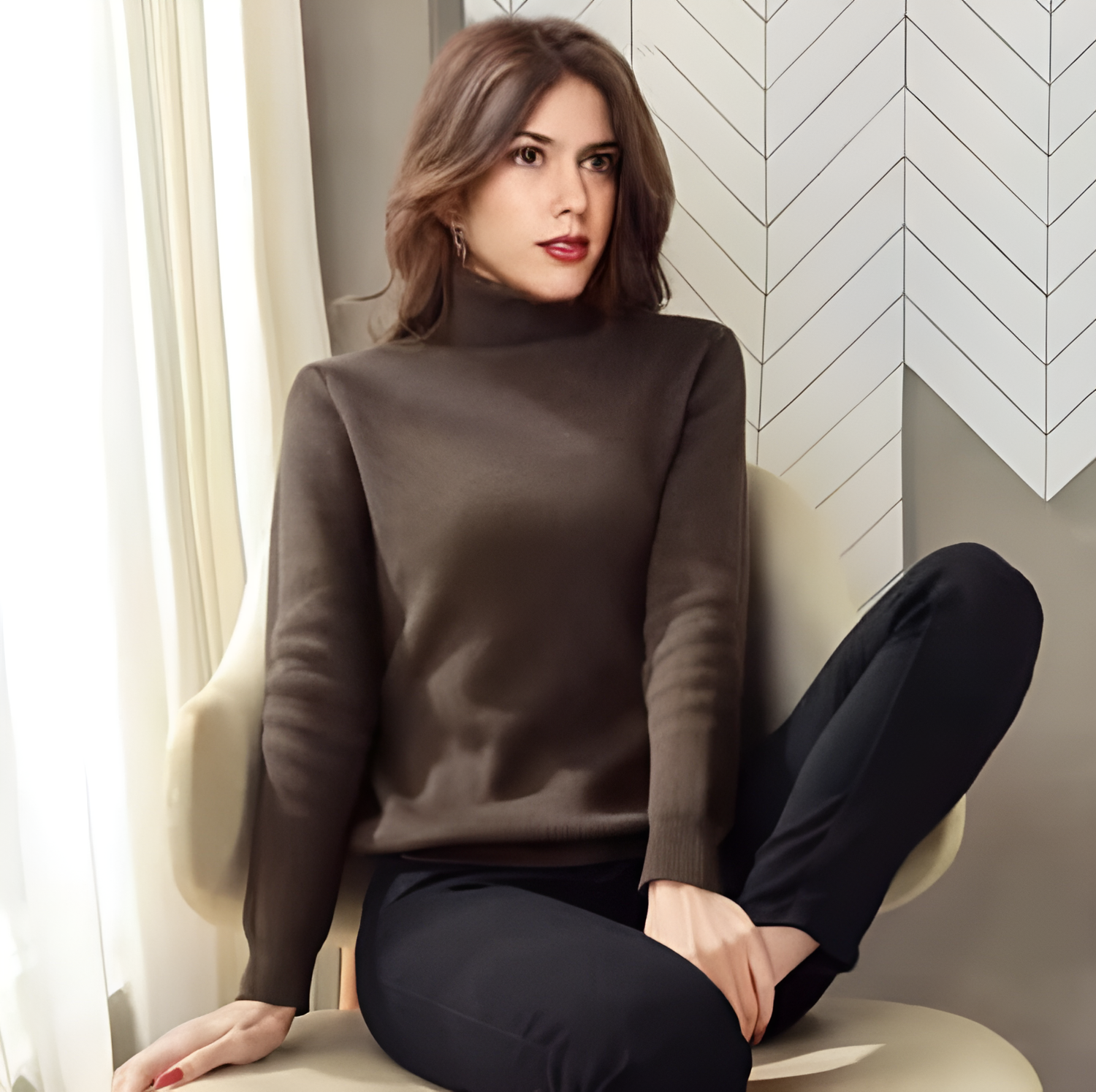 Luciana – Chic Turtleneck Comfort Pullover für Frauen