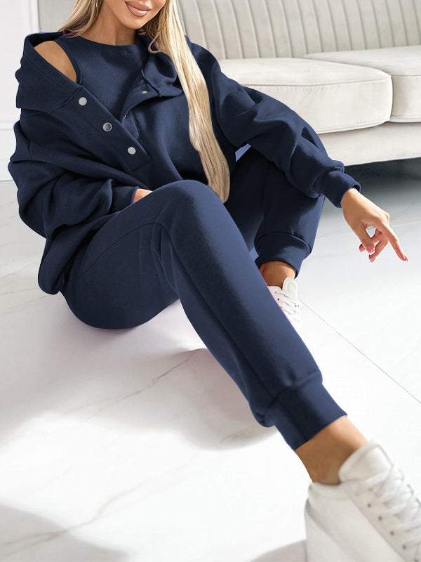 Sofia – Sportlicher Kapuzen-Sweatshirt-Anzug für Damen