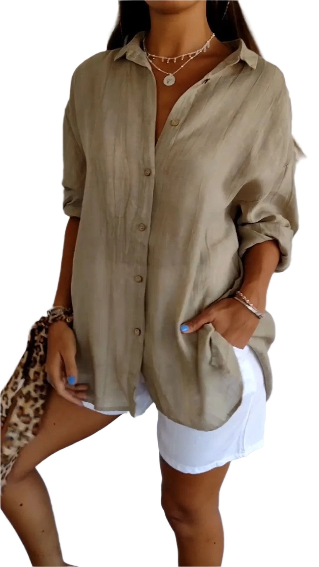 Clara – Elegantes Leinenhemd für Frauen