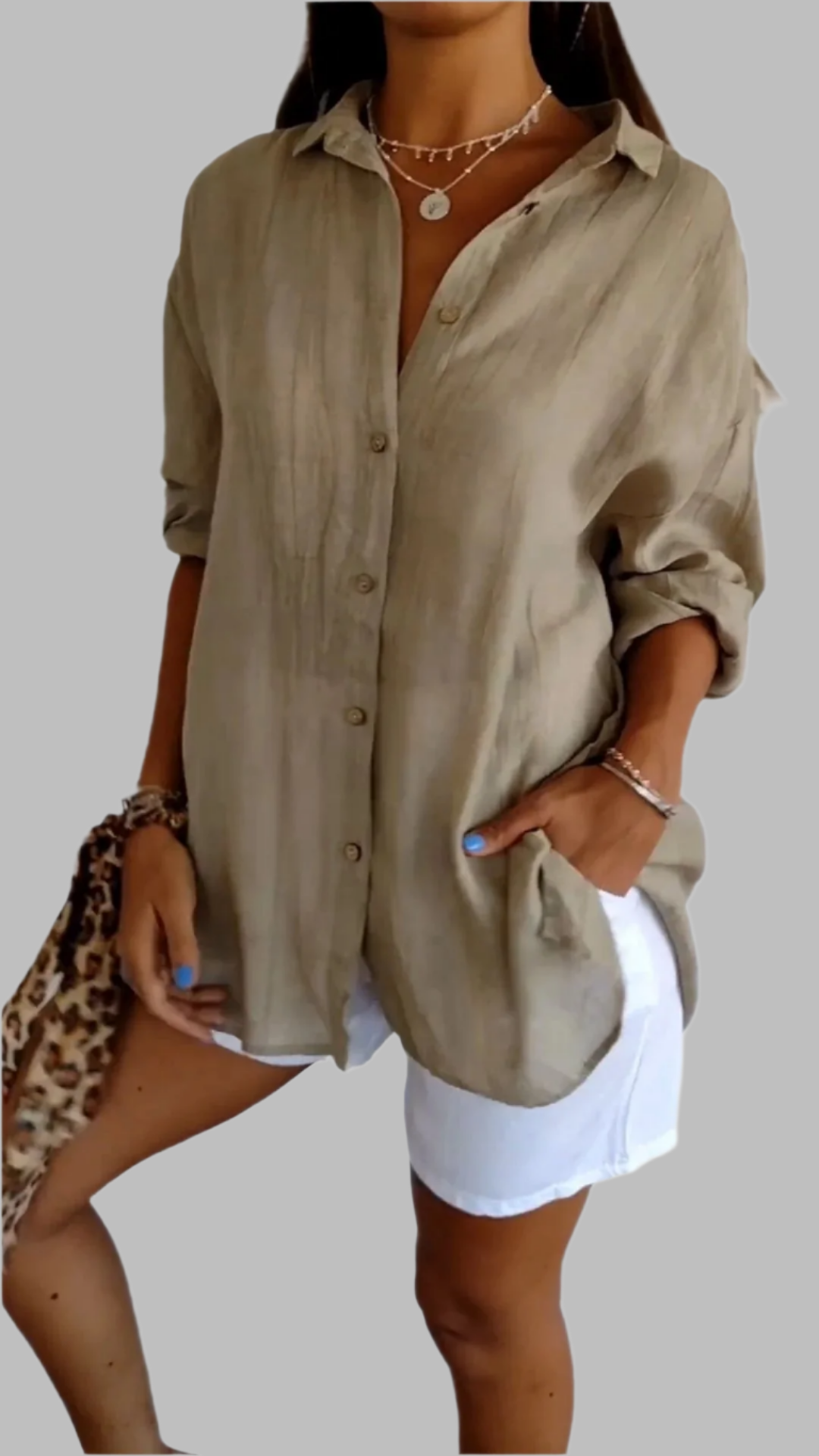 Clara – Elegantes Leinenhemd für Frauen