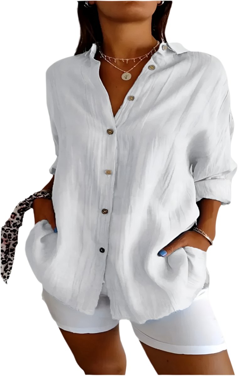 Clara – Elegantes Leinenhemd für Frauen