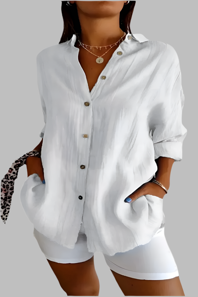 Clara – Elegantes Leinenhemd für Frauen