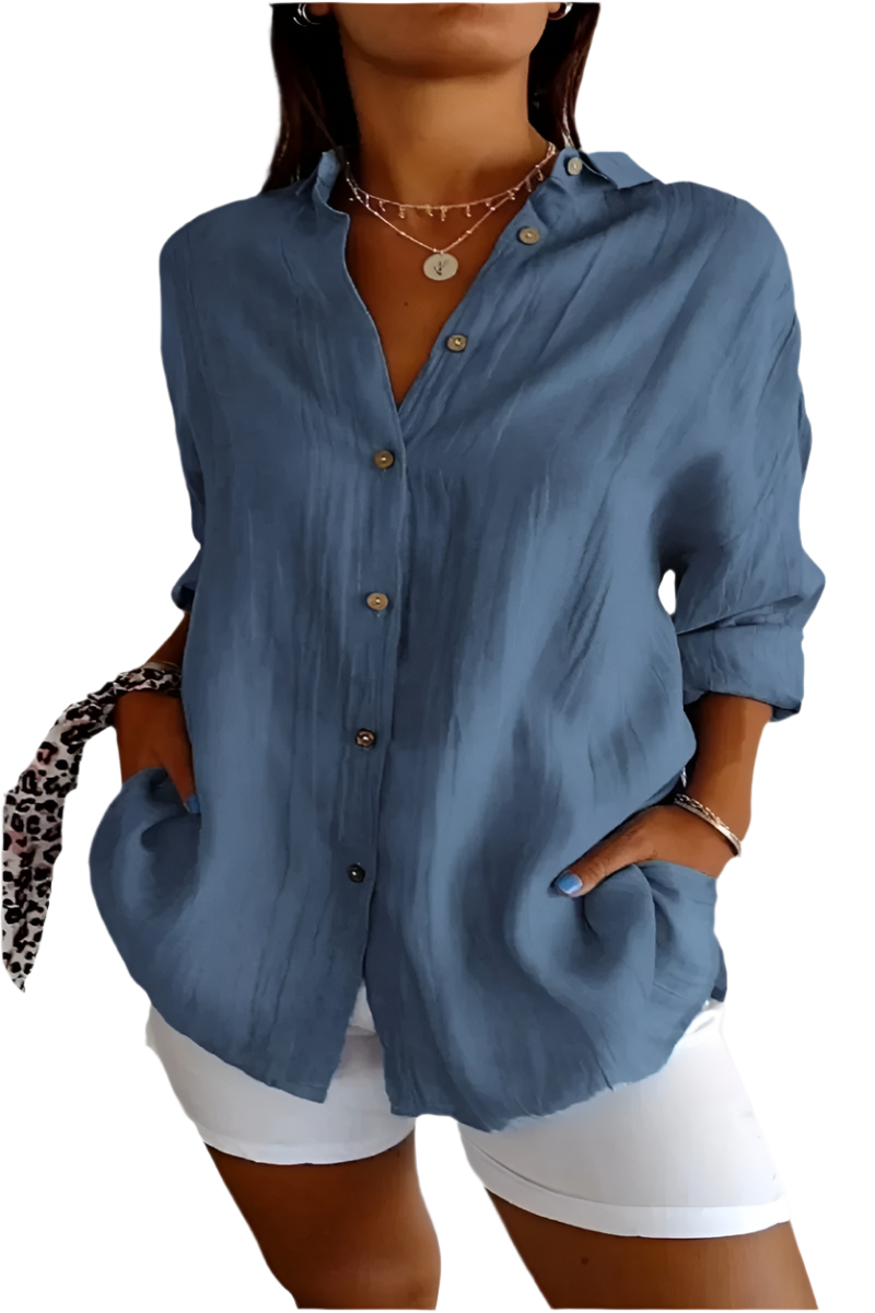 Clara – Elegantes Leinenhemd für Frauen