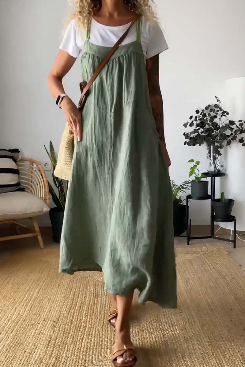 Sophie – Lässiges Sommerkleid mit weiten Trägern für Damen