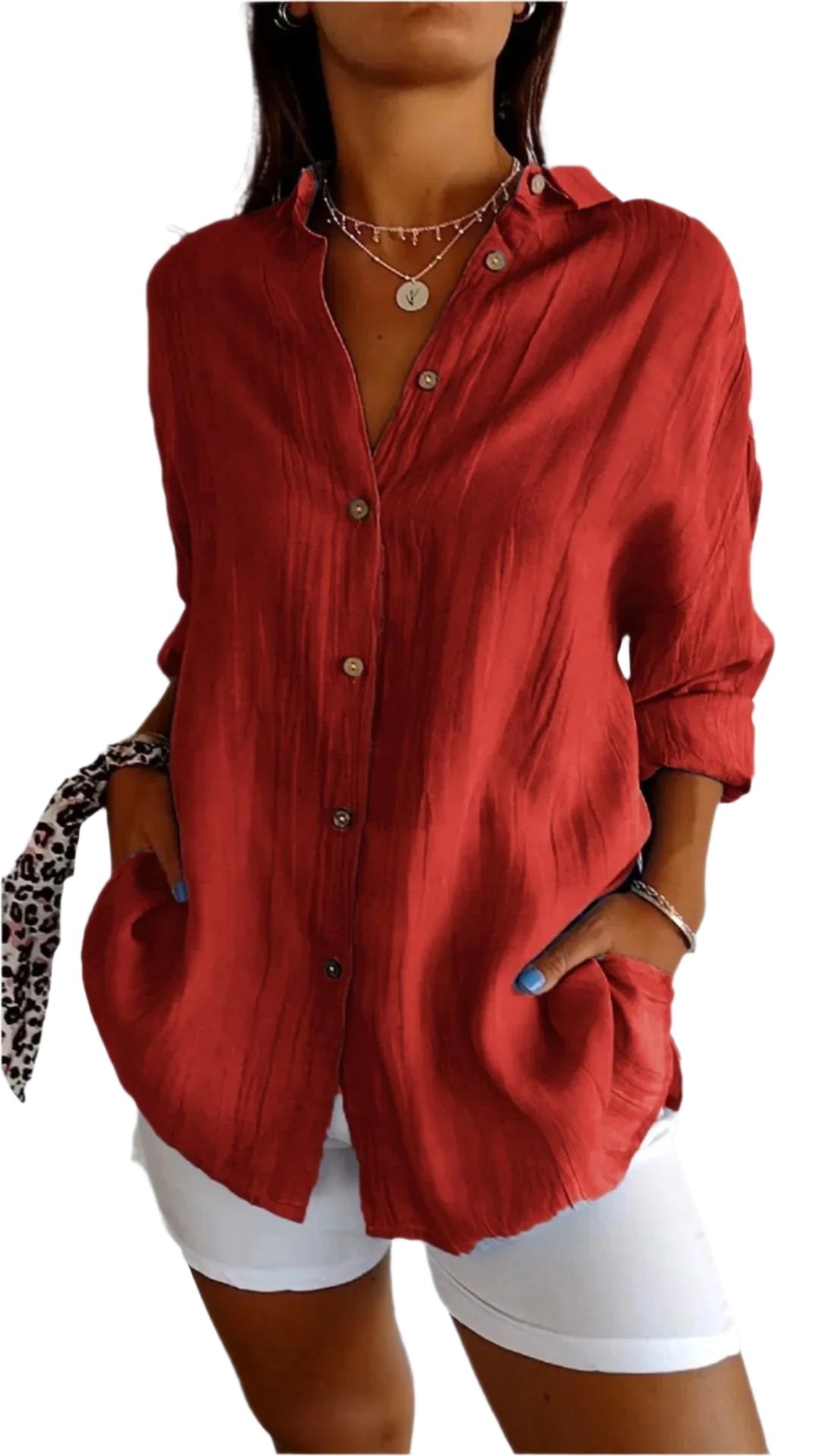 Clara – Elegantes Leinenhemd für Frauen