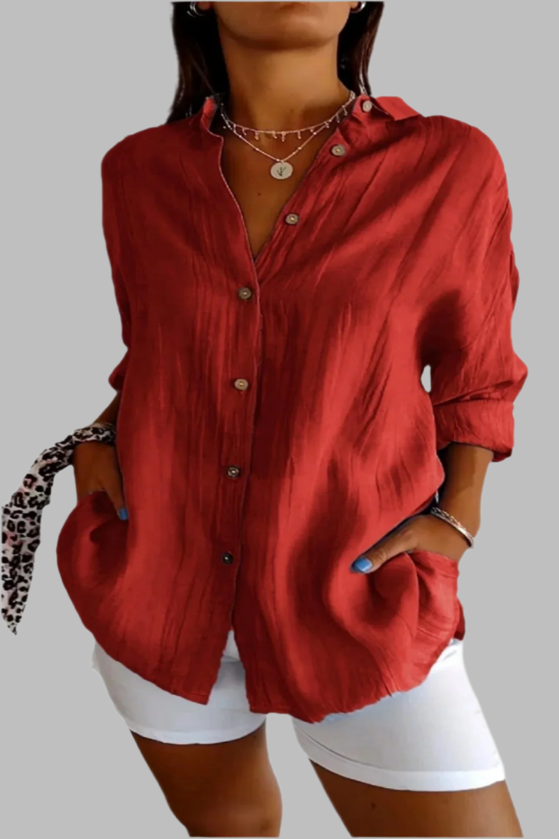 Clara – Elegantes Leinenhemd für Frauen