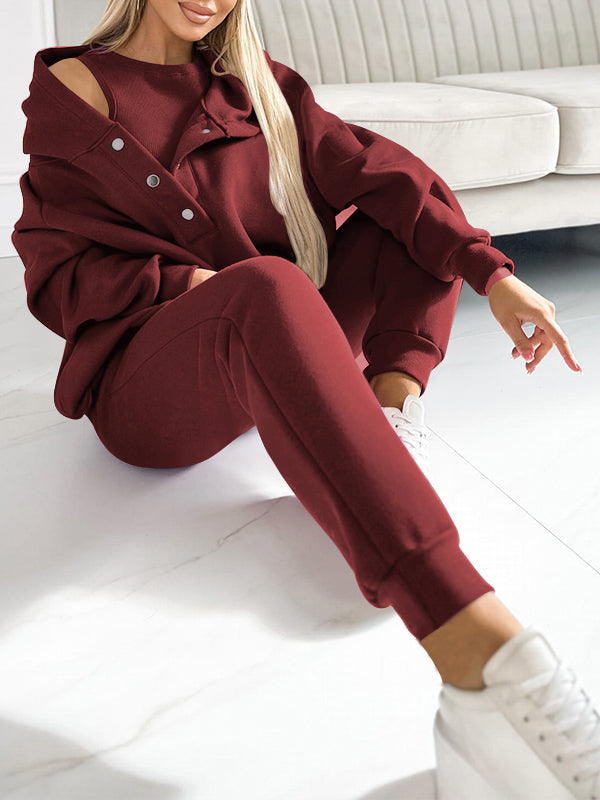 Sofia – Sportlicher Kapuzen-Sweatshirt-Anzug für Damen