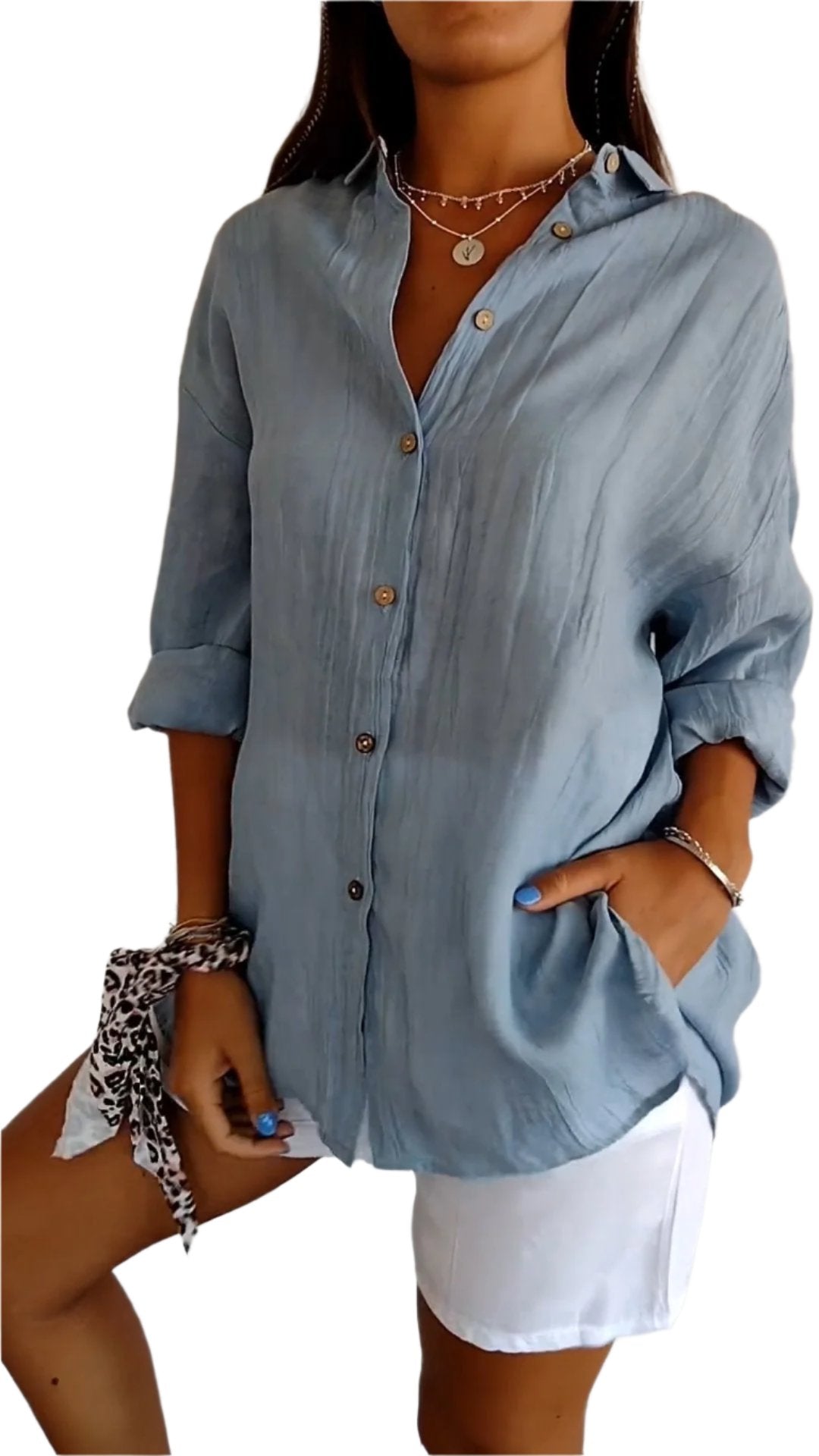 Clara – Elegantes Leinenhemd für Frauen