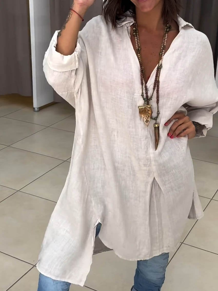 Gabriella – Lässige Leinenbluse für Damen