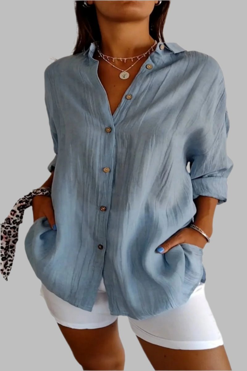 Clara – Elegantes Leinenhemd für Frauen