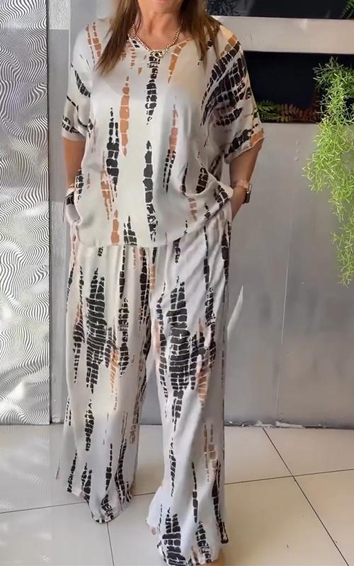 Anastasia – Luxuriöses Satiniertes Zweiteiliges Set für Damen