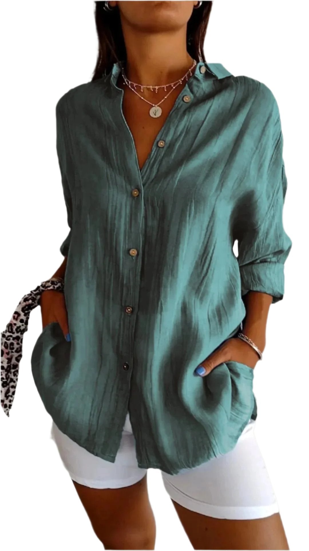 Clara – Elegantes Leinenhemd für Frauen