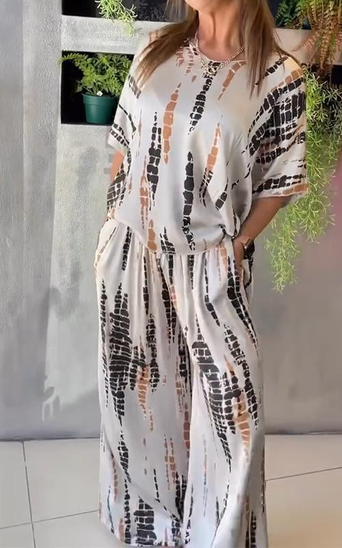 Anastasia – Luxuriöses Satiniertes Zweiteiliges Set für Damen