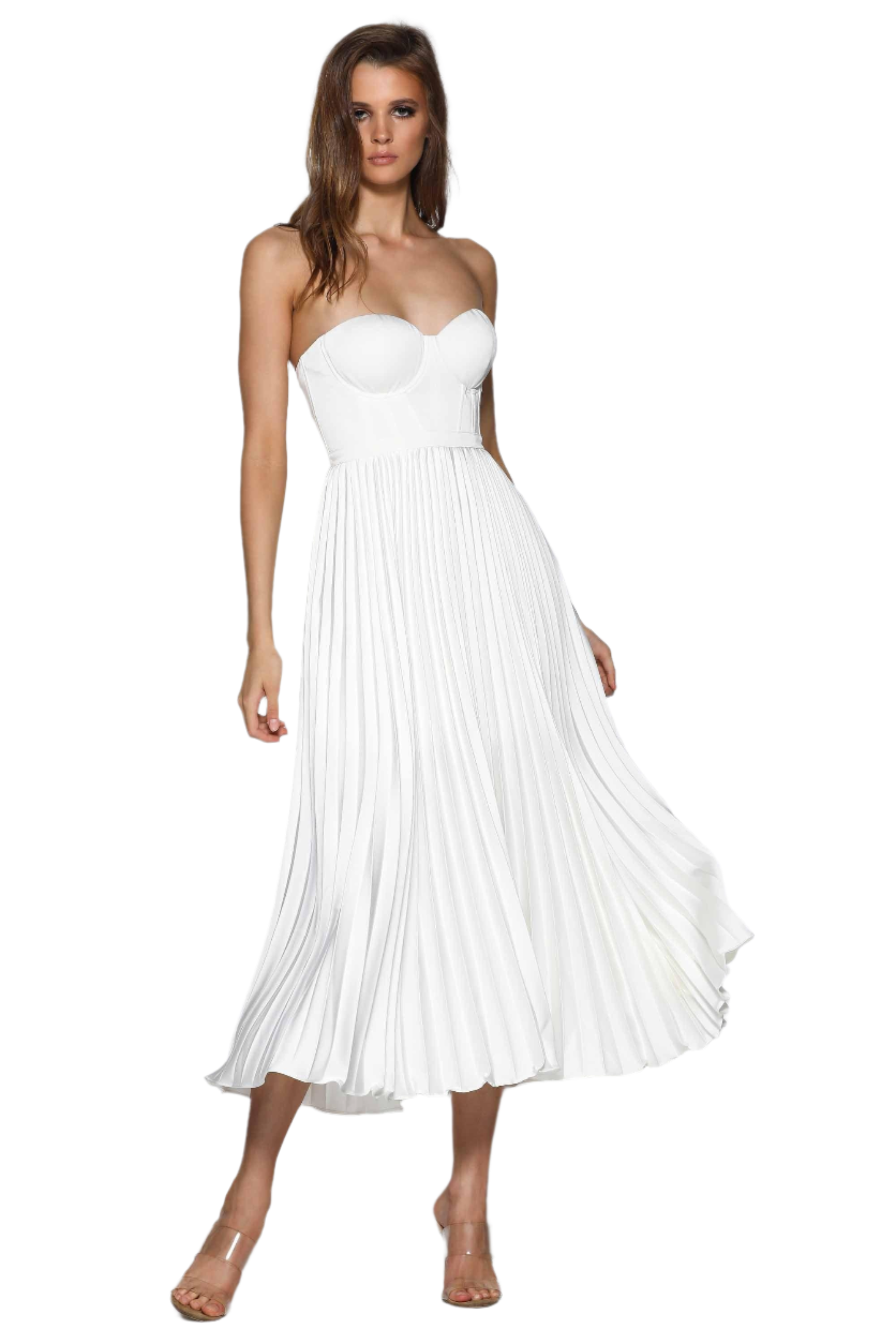 Chiara – Elegantes Plisseekleid für Damen