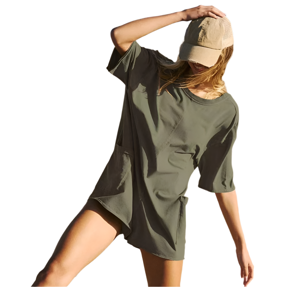 Sophie – Lässiger Oversized T-Shirt-Romper für Damen