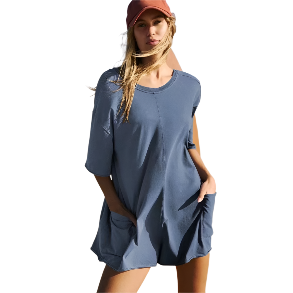 Sophie – Lässiger Oversized T-Shirt-Romper für Damen