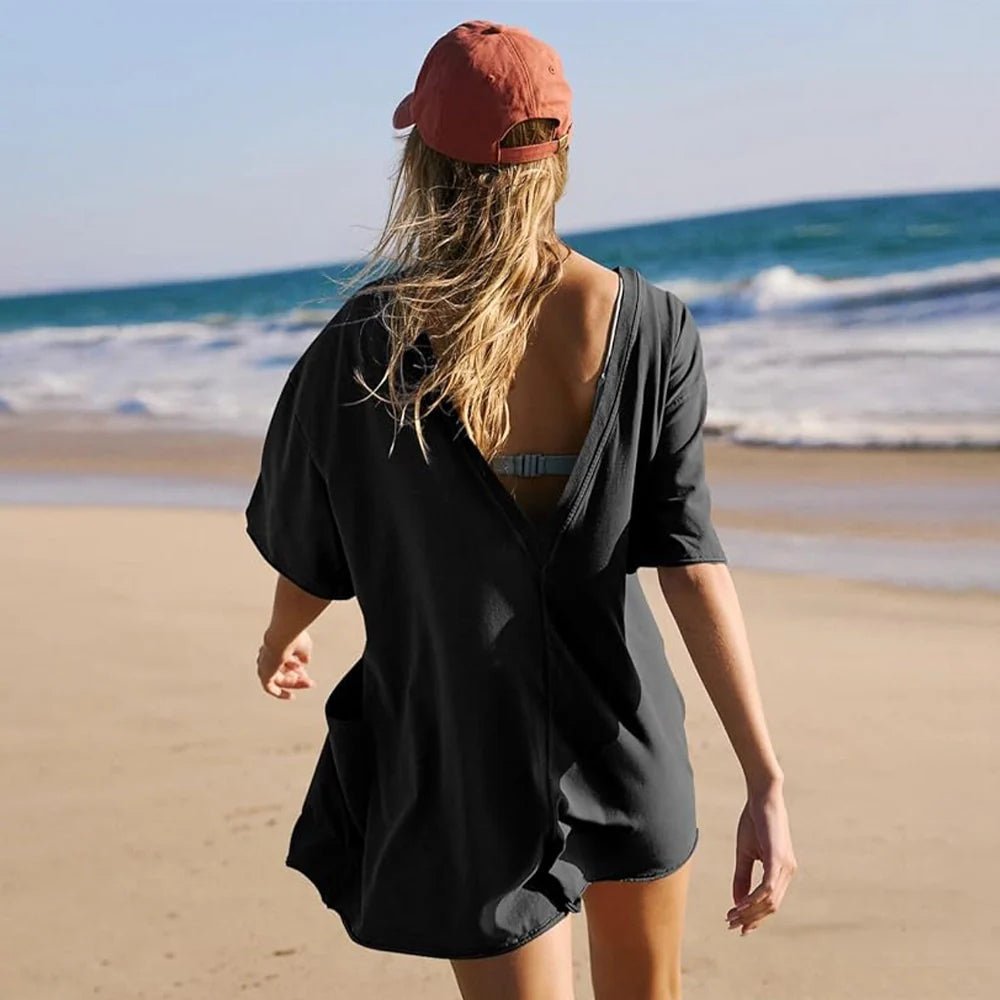 Sophie – Lässiger Oversized T-Shirt-Romper für Damen