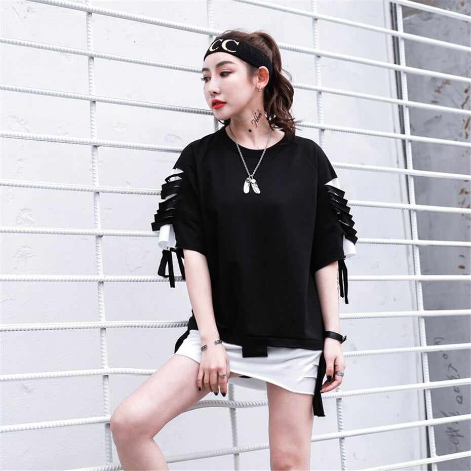 Alex – Ribbons Unisex Überdimensionale T-Shirt