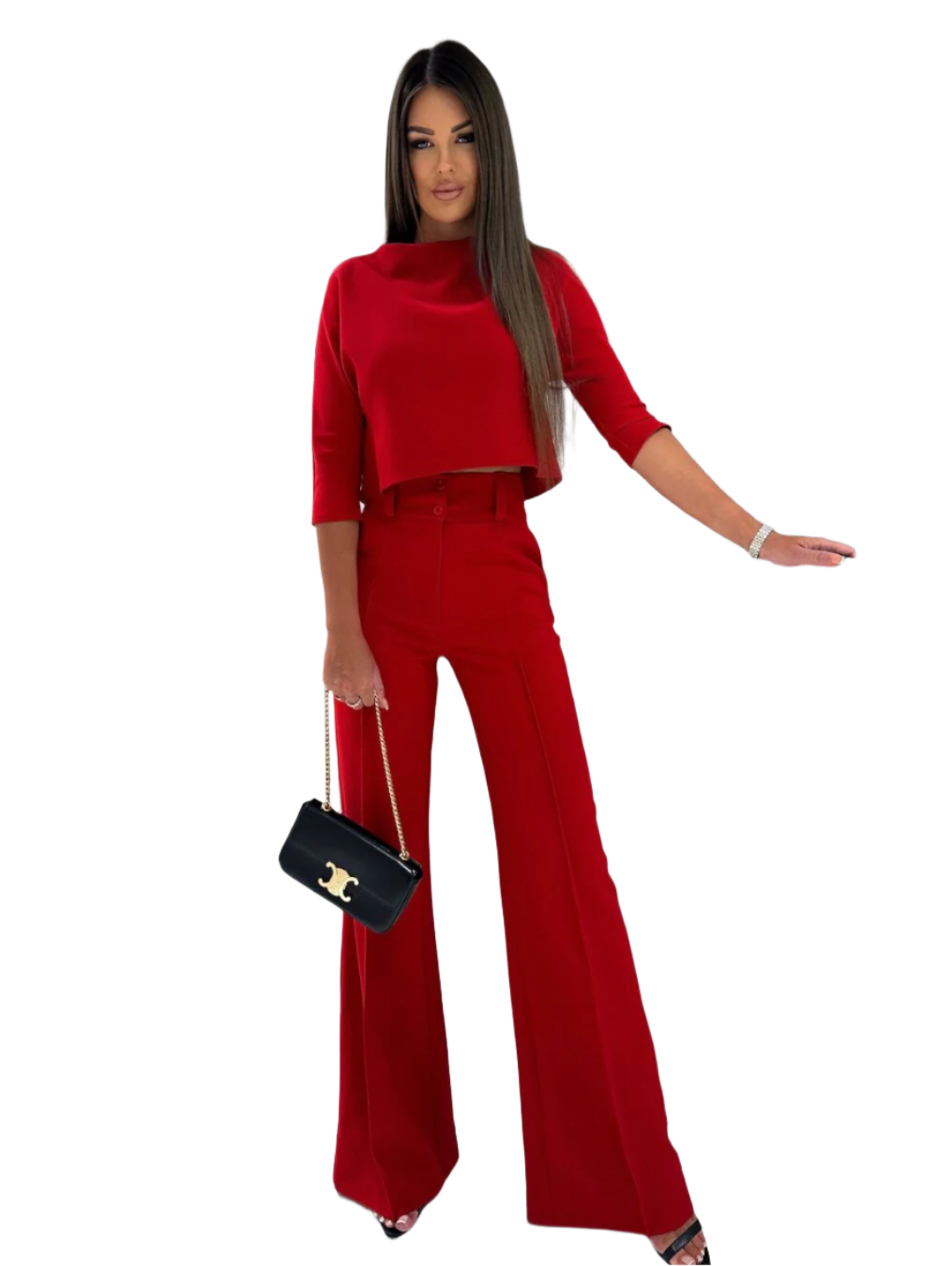 Isabella – Elegantes lässiges Blusen- und Hosenset für Damen