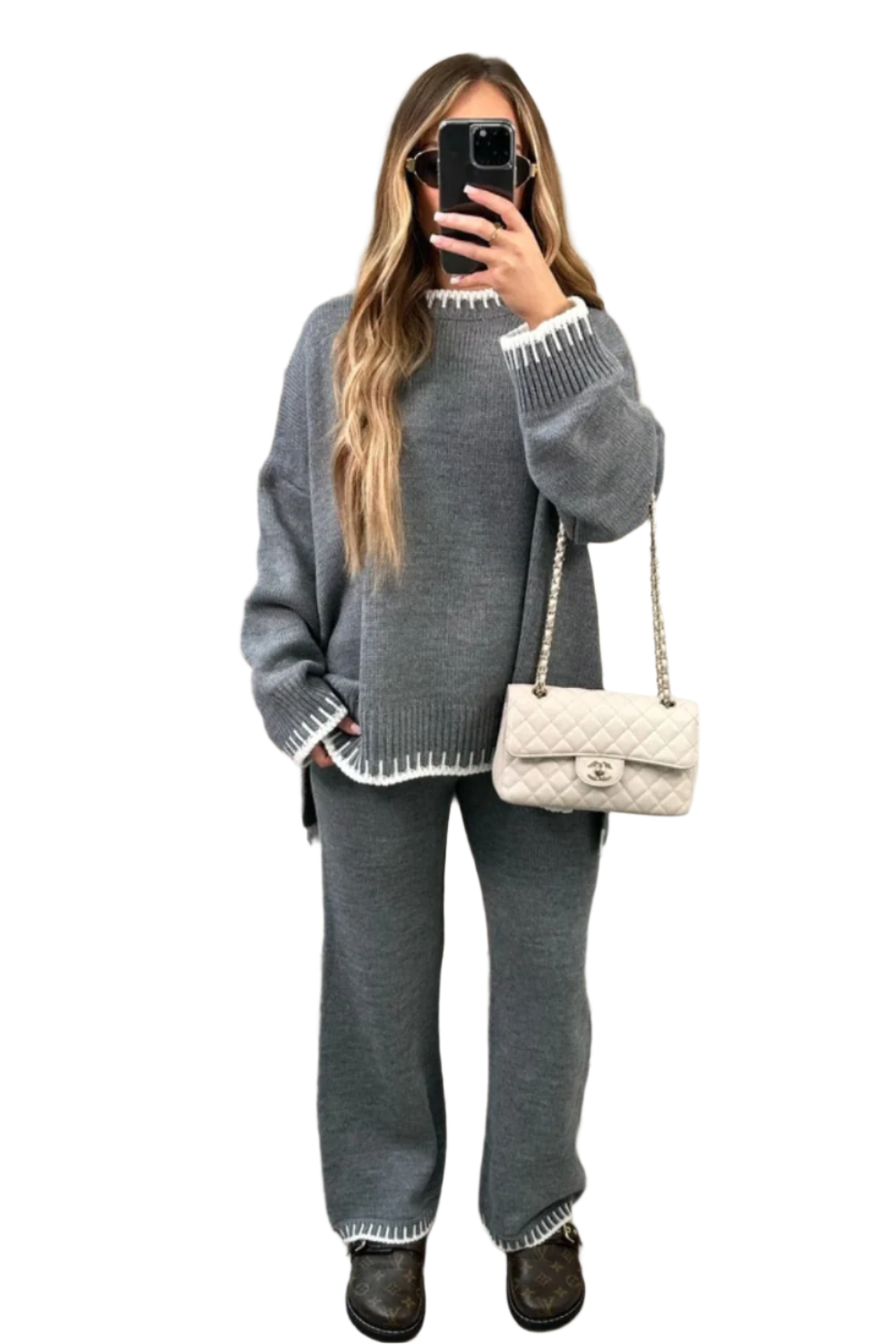 Elena – Elegantes Strick-Loungewear-Set für Damen