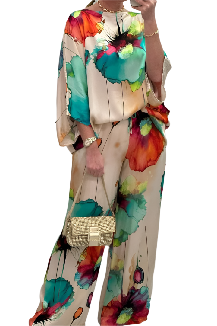 Cecilia – Elegantes Satin-Loungewear Set für Damen