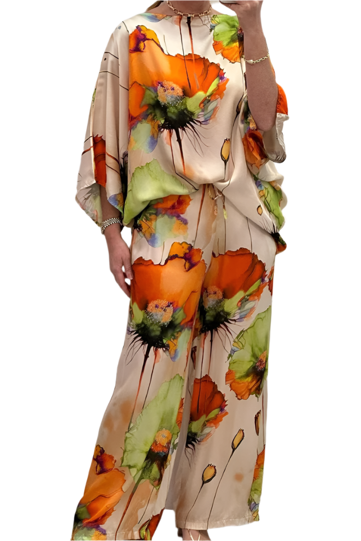 Cecilia – Elegantes Satin-Loungewear Set für Damen