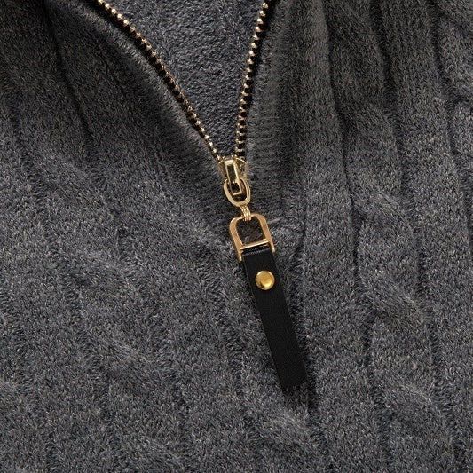 Niklas – Herren-Shirt mit halbem Rippenstrick