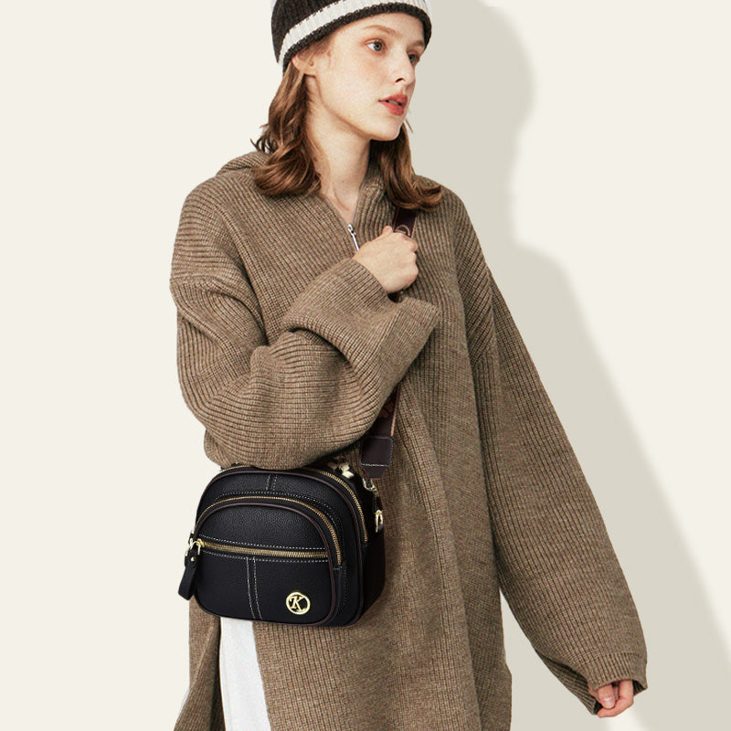 quinn - Leder Crossbag für Frauen