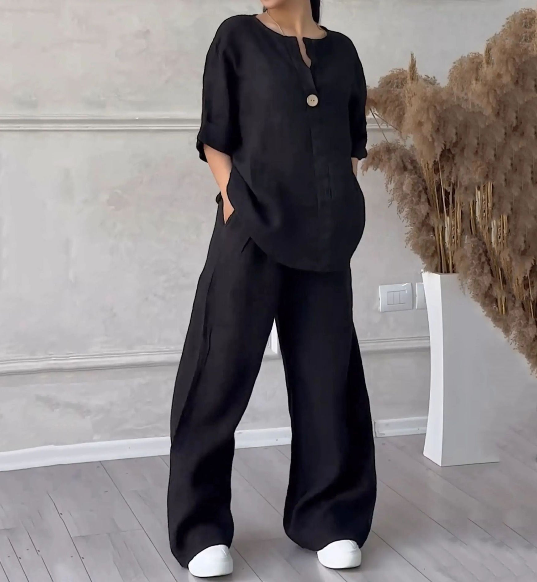 Isabella – Stilvolles und Lässiges Zweiteiler-Set für Damen