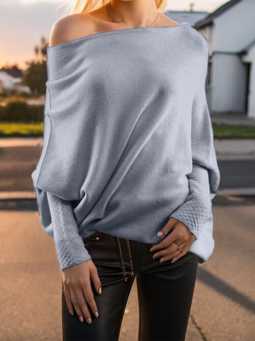 Amelia – Drapierter Damenpullover