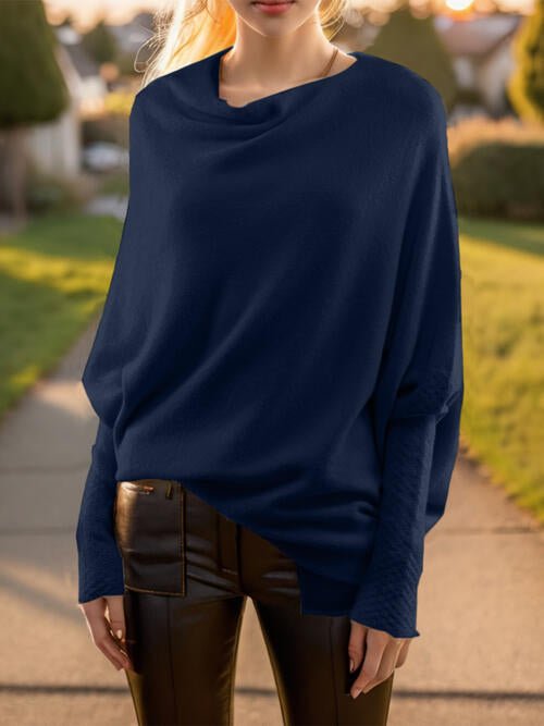 Amelia – Drapierter Damenpullover
