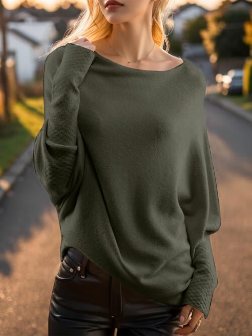 Amelia – Drapierter Damenpullover