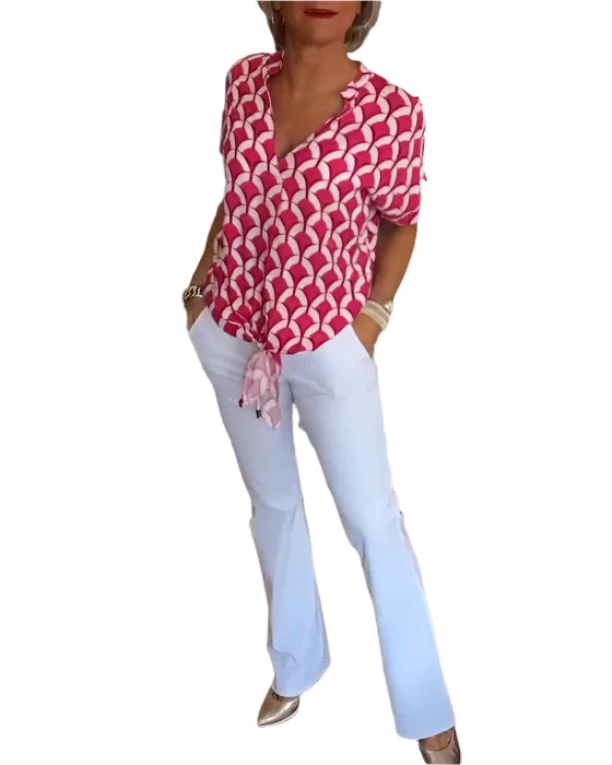 Hannah – Trendiges Bedrucktes Damen-Top