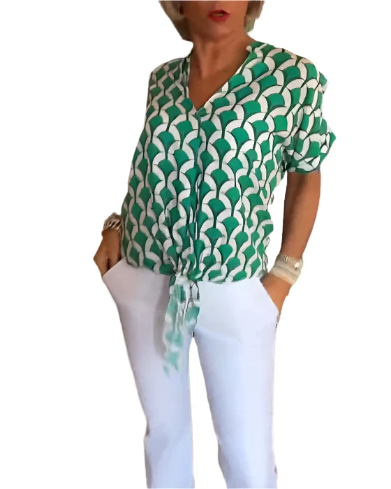 Hannah – Trendiges Bedrucktes Damen-Top