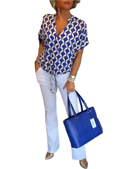 Hannah – Trendiges Bedrucktes Damen-Top