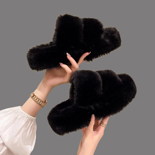 Giulia – Flauschige Plateau-Hausschuhe für Damen