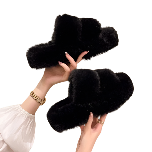 Giulia – Flauschige Plateau-Hausschuhe für Damen