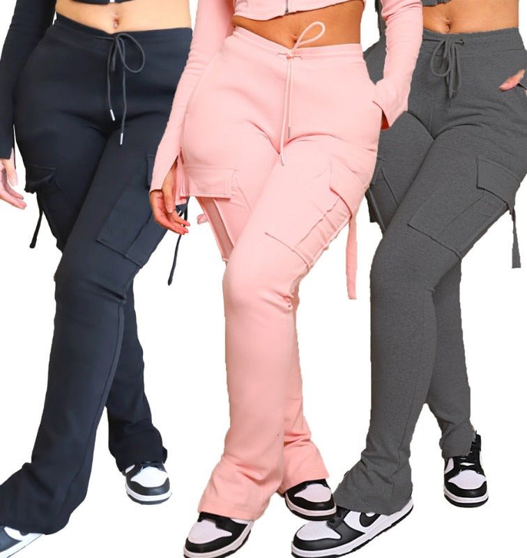 Amélie – Vintage-inspirierte High-Waist Cargo-Hosen für Frauen