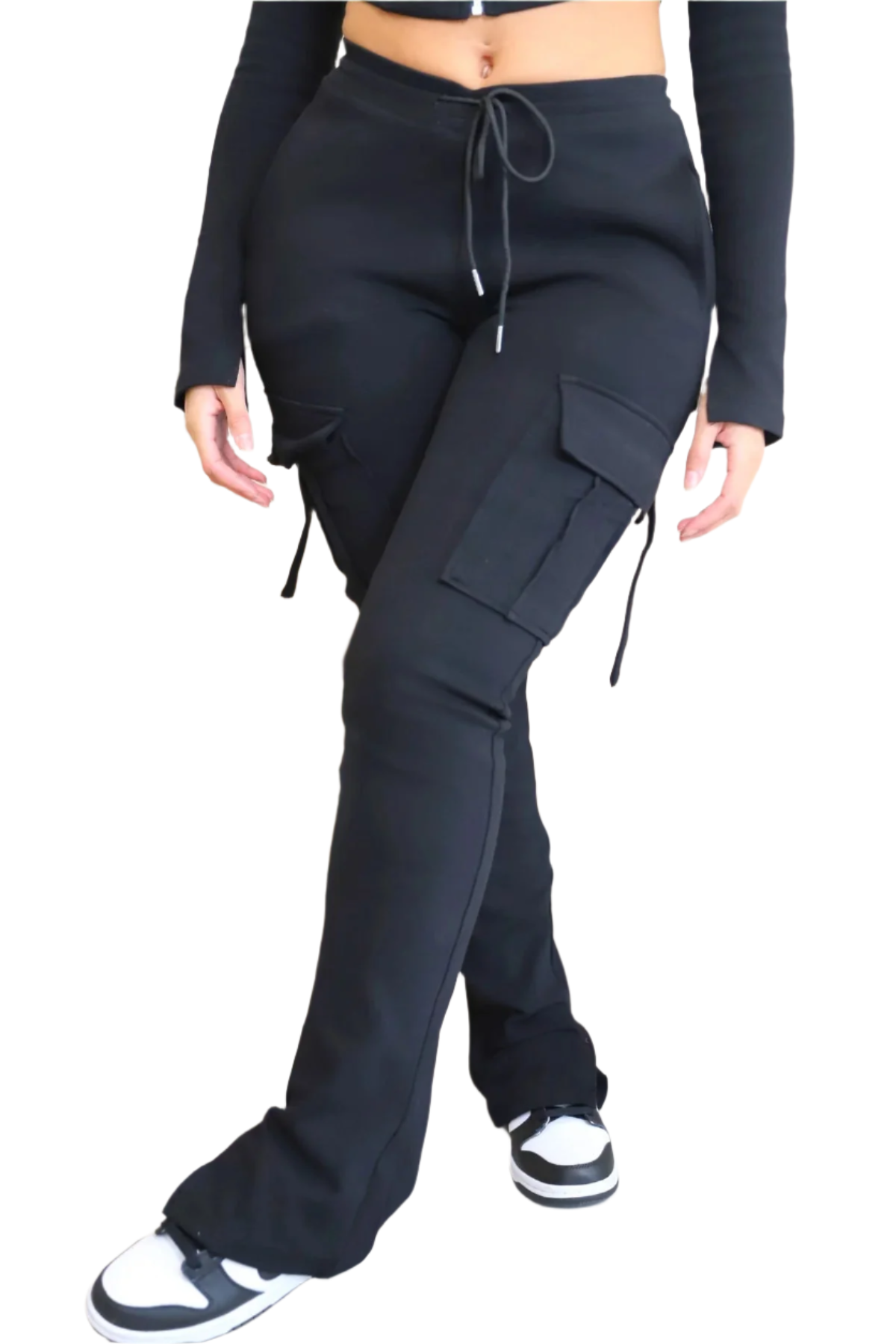 Amélie – Vintage-inspirierte High-Waist Cargo-Hosen für Frauen