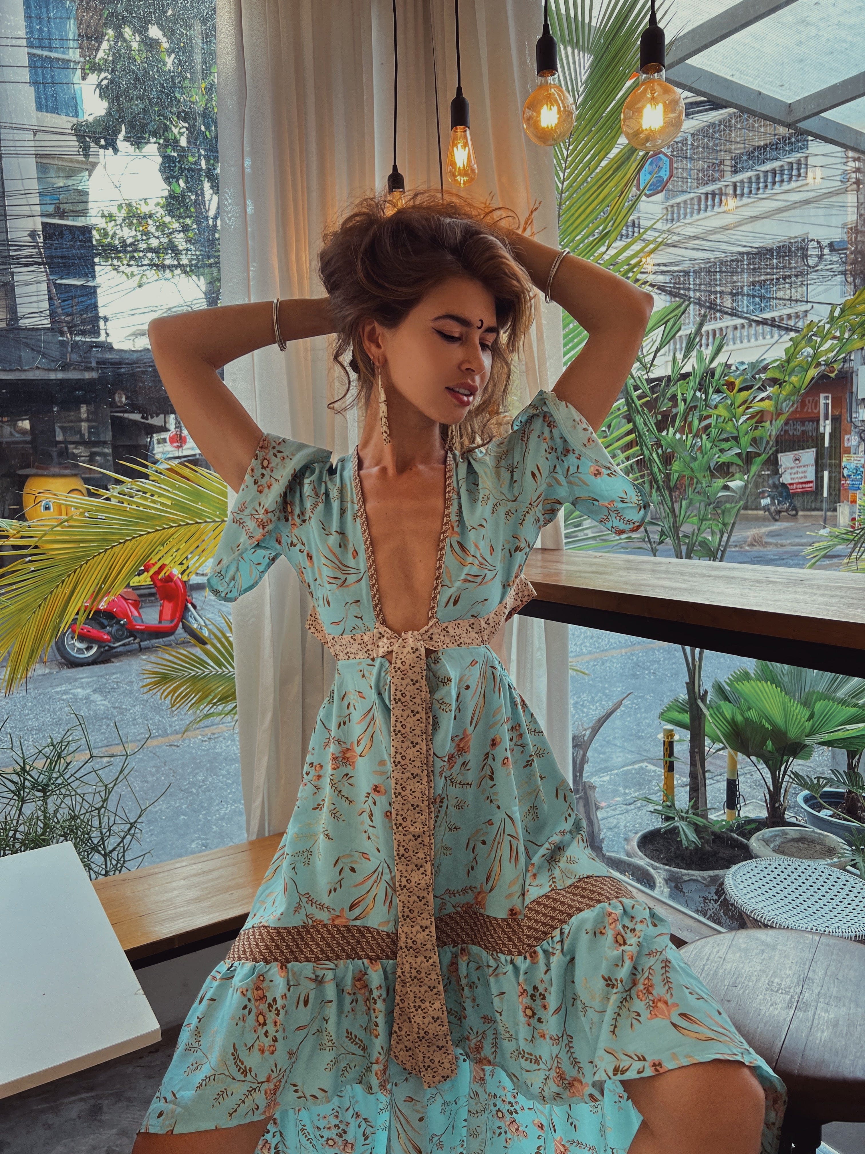 Elena – Müheloses Boho Off-Shoulder Kleid für Damen