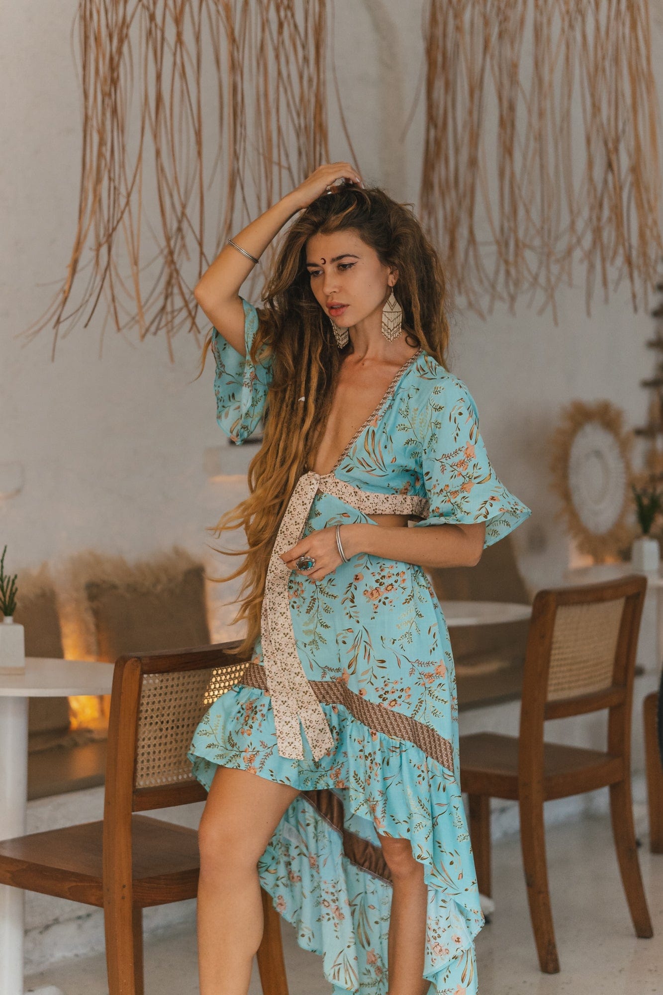 Elena – Müheloses Boho Off-Shoulder Kleid für Damen