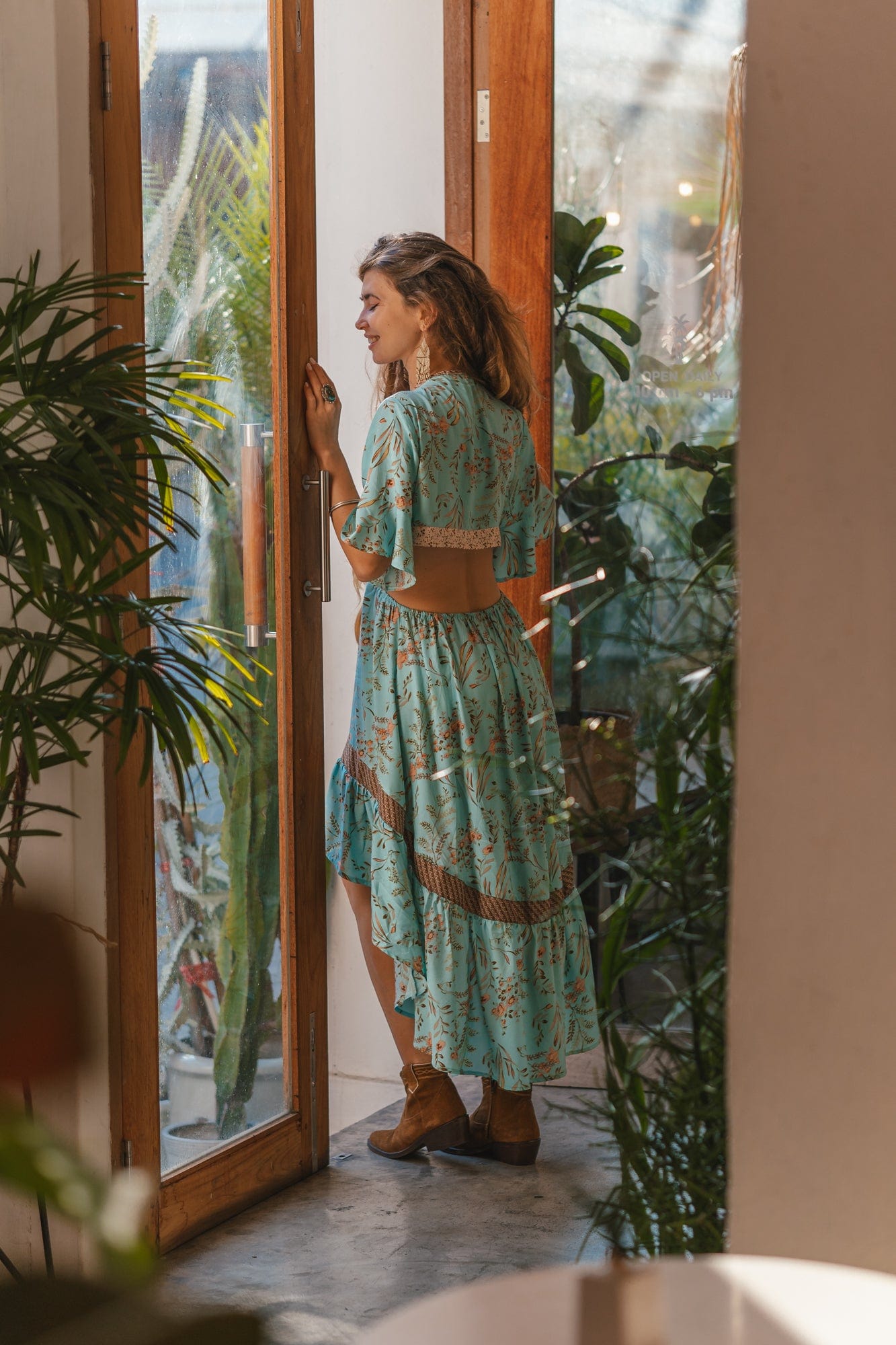 Elena – Müheloses Boho Off-Shoulder Kleid für Damen